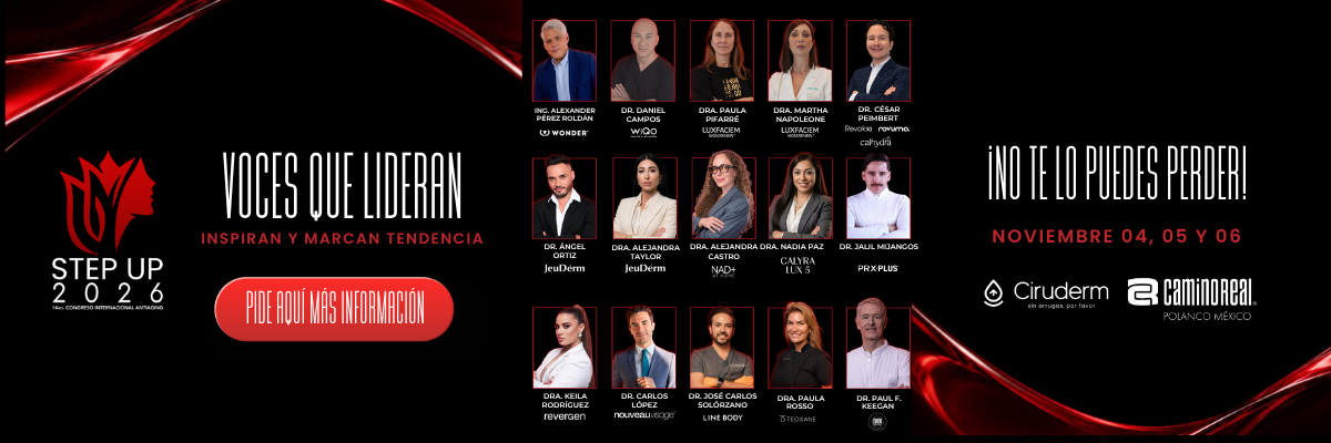 Step Up 2026 · Voces que lideran: los 15 speakers del congreso, 4, 5 y 6 de noviembre en Camino Real Polanco.